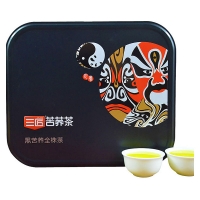 三匠 黑苦荞茶全株茶 麦香型 铁盒装(200g)