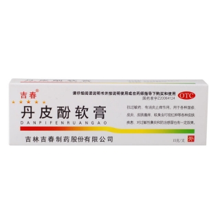 吉春 丹皮酚软膏 15g 消炎止痒 湿疹 皮炎 皮肤瘙痒 蚊虫叮咬红肿JC(丹皮酚软膏) _说明书_作用_效果_价格_方舟健客网上药店