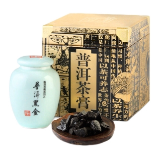 蒙顿茶膏黑金古树普洱熟茶