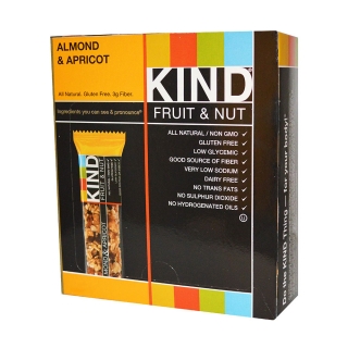 KIND Bars Fruit & Nut Bars Almond & Apricot(12支)