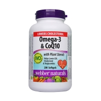 伟博 webber naturals omega3鱼油辅酶Q10软胶囊