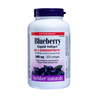 伟博 webber naturals 蓝莓花青素浓缩精华胶囊