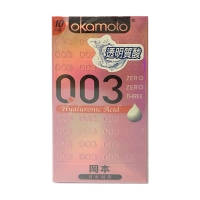 冈本天然胶乳橡胶避孕套- 0.03透明质酸10  