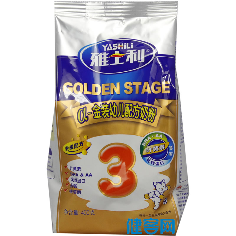 雅士利a-金装幼儿配方奶粉3段400克(1周岁-3周岁)() _说明书_作用_效果_价格_方舟健客网上药店