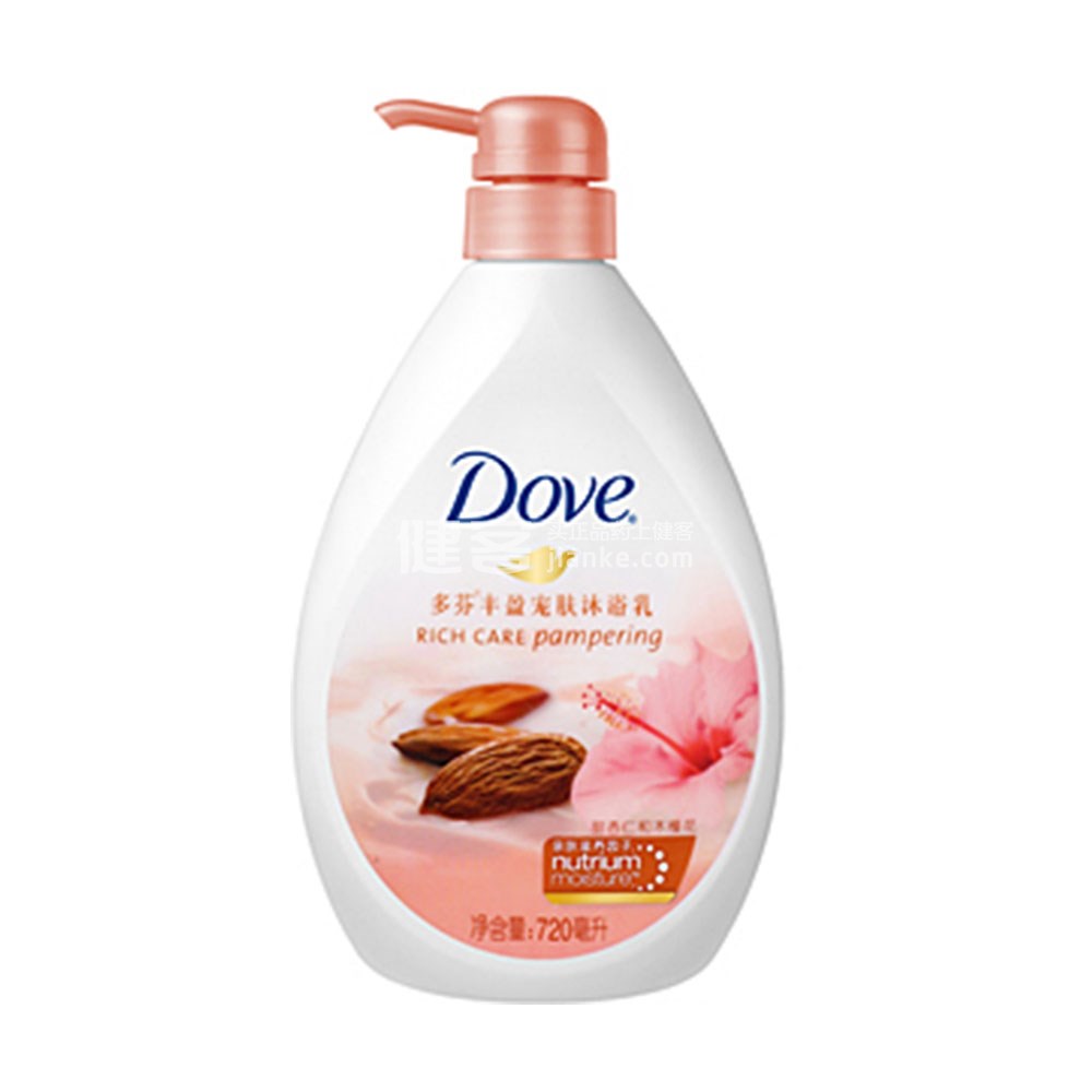 多芬(dove)丰盈宠肤沐浴乳甜杏仁和木槿花