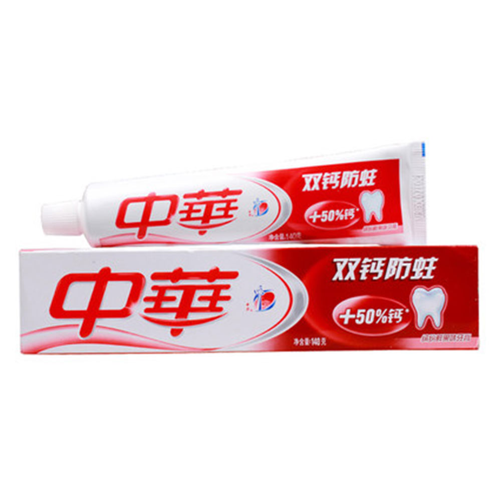 中华双钙防蛀缤纷鲜果味牙膏