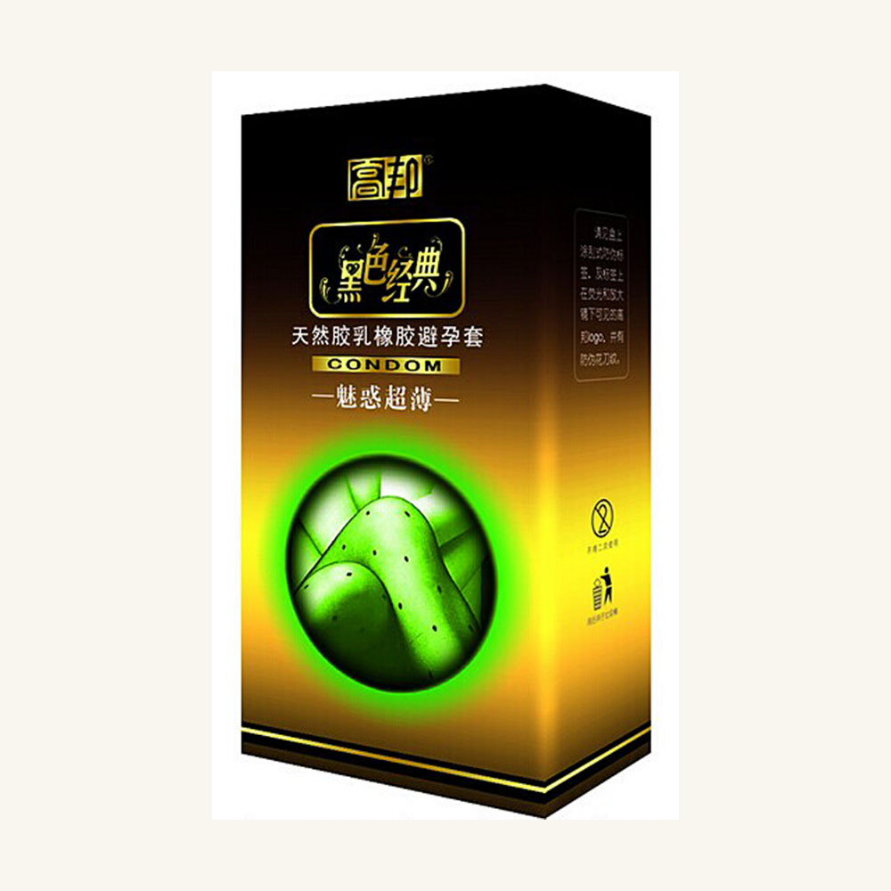 高邦黑色经典魅惑超薄避孕套