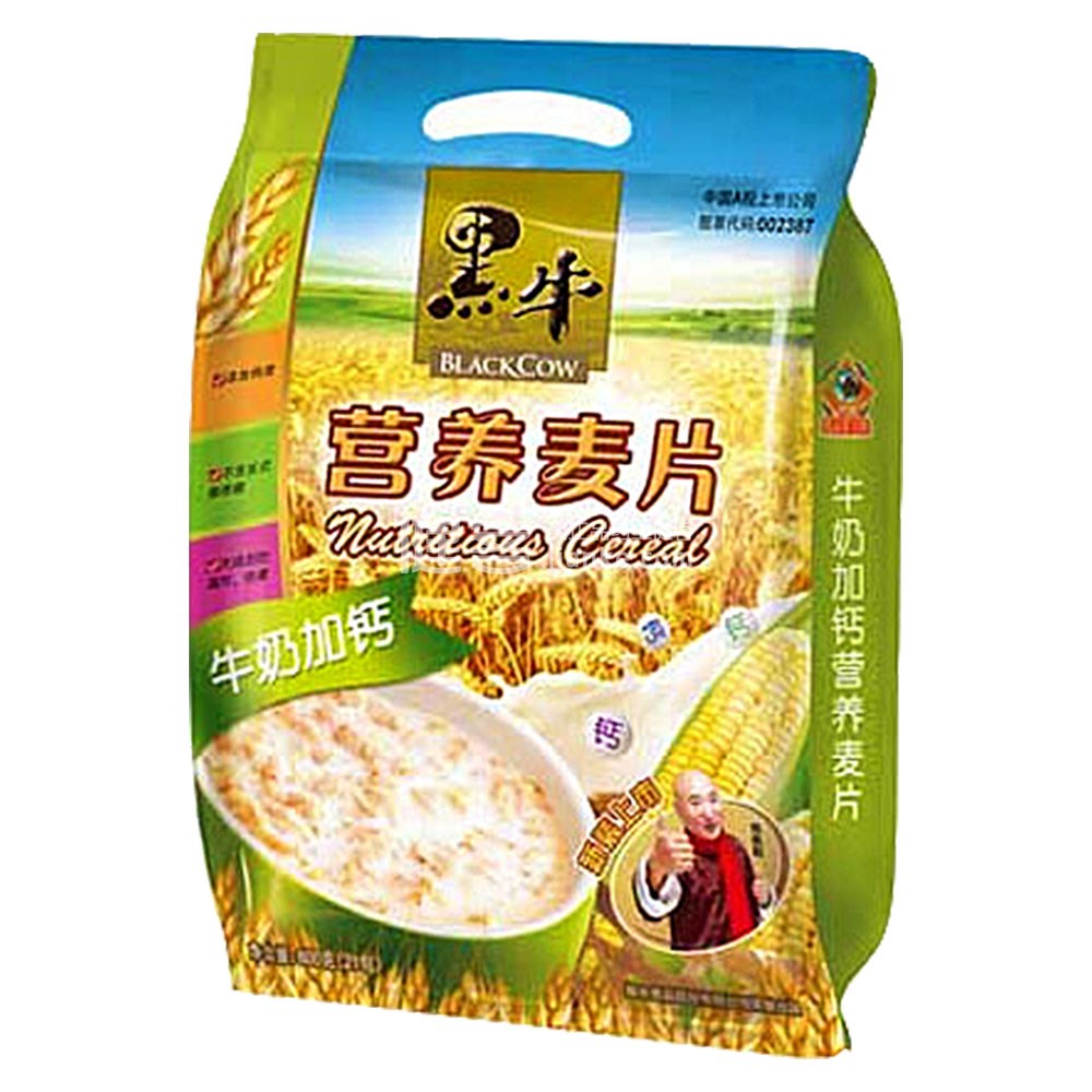 黑牛牛奶加钙营养麦片