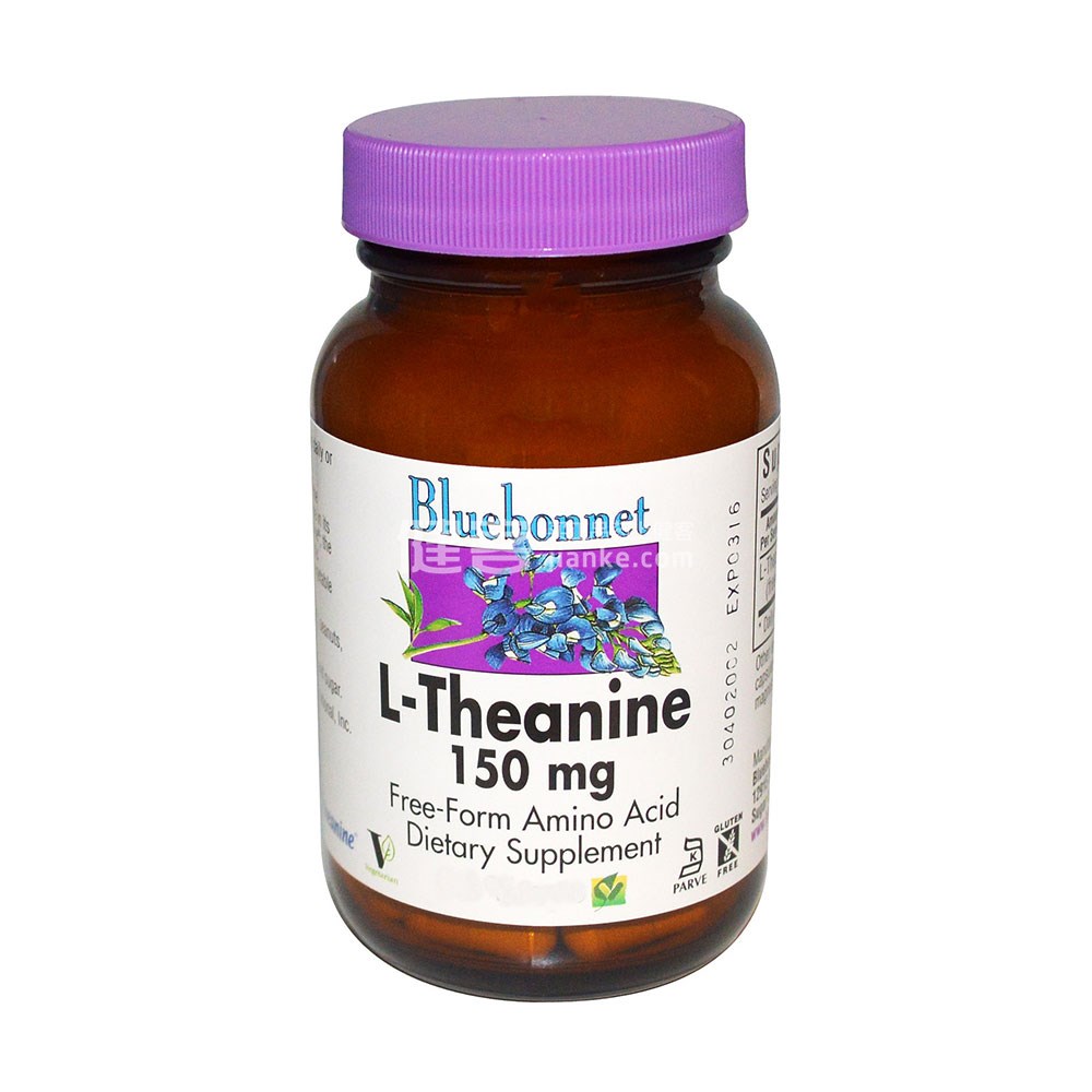 bluebonnet nutrition l-茶氨酸素食胶囊(60粒)