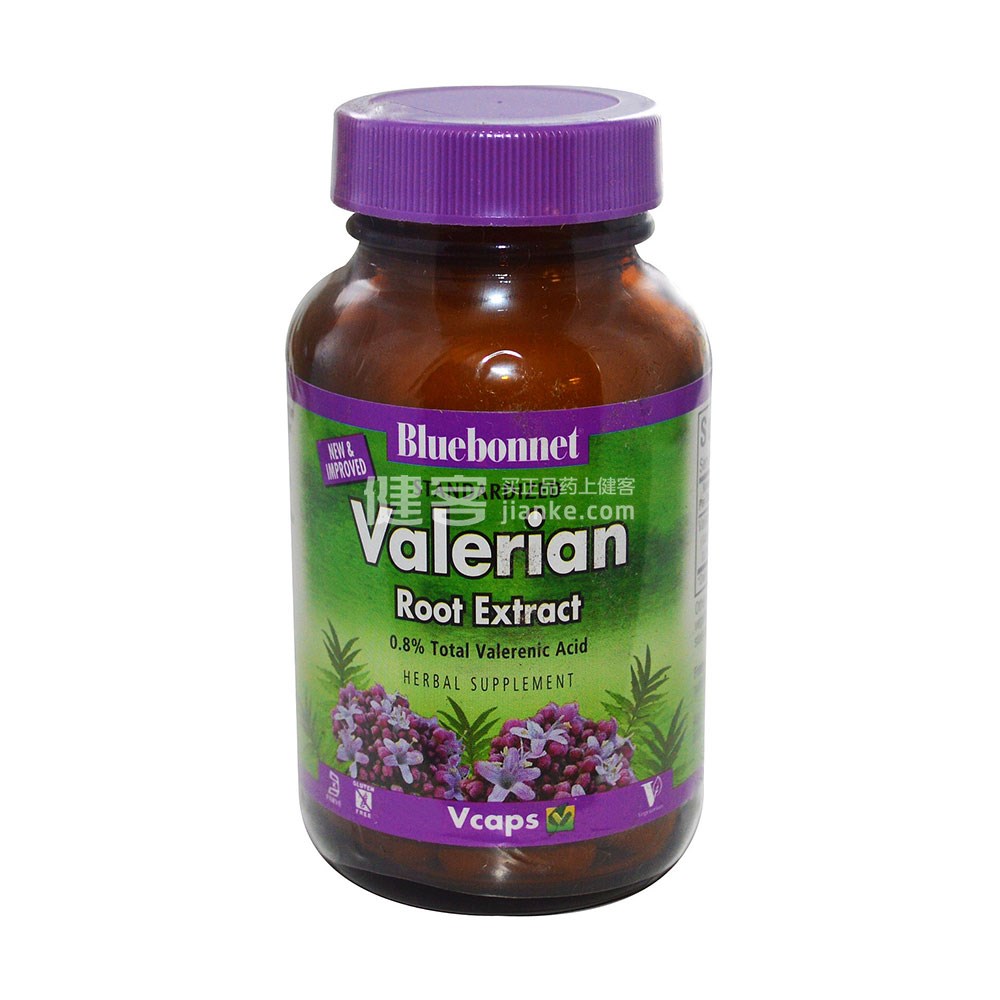 bluebonnet nutrition 缬草提取物素食胶囊(75粒)