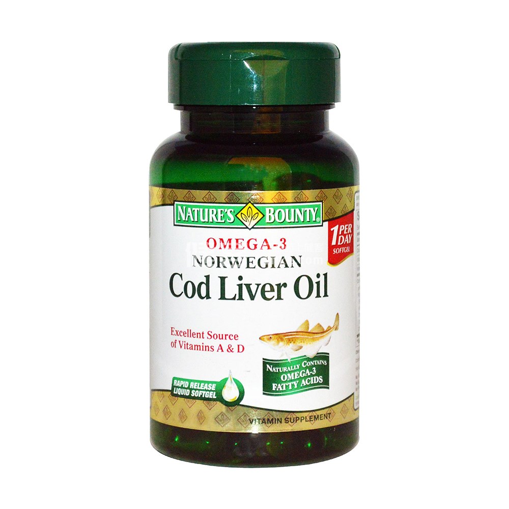 natures bounty cod liver oil(110粒)