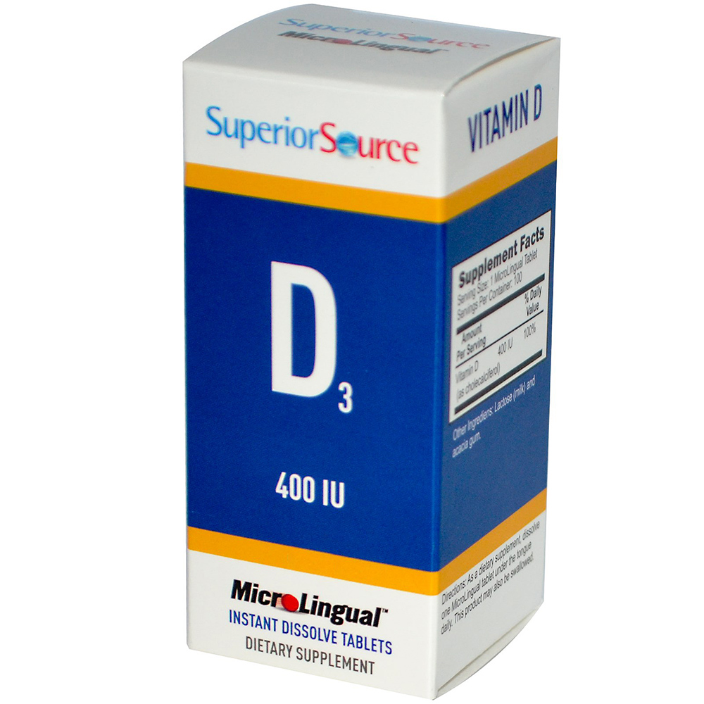 superior source 维生素d3片剂 400iu(120片)