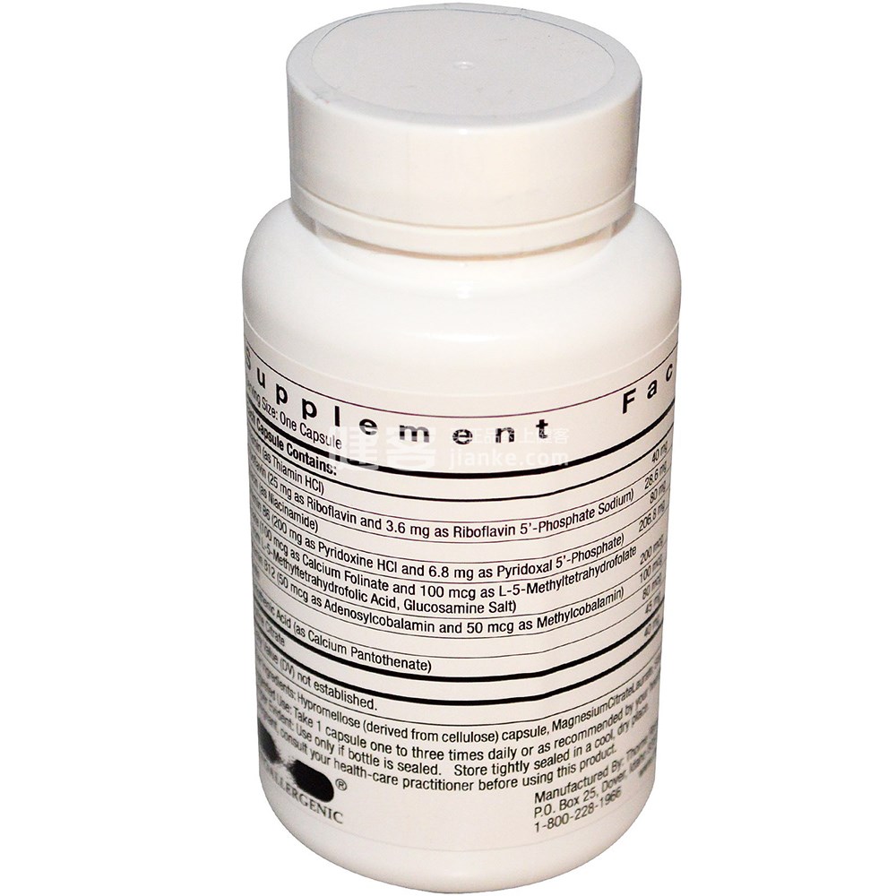 thorne research 复合维生素b#6胶囊(100粒)