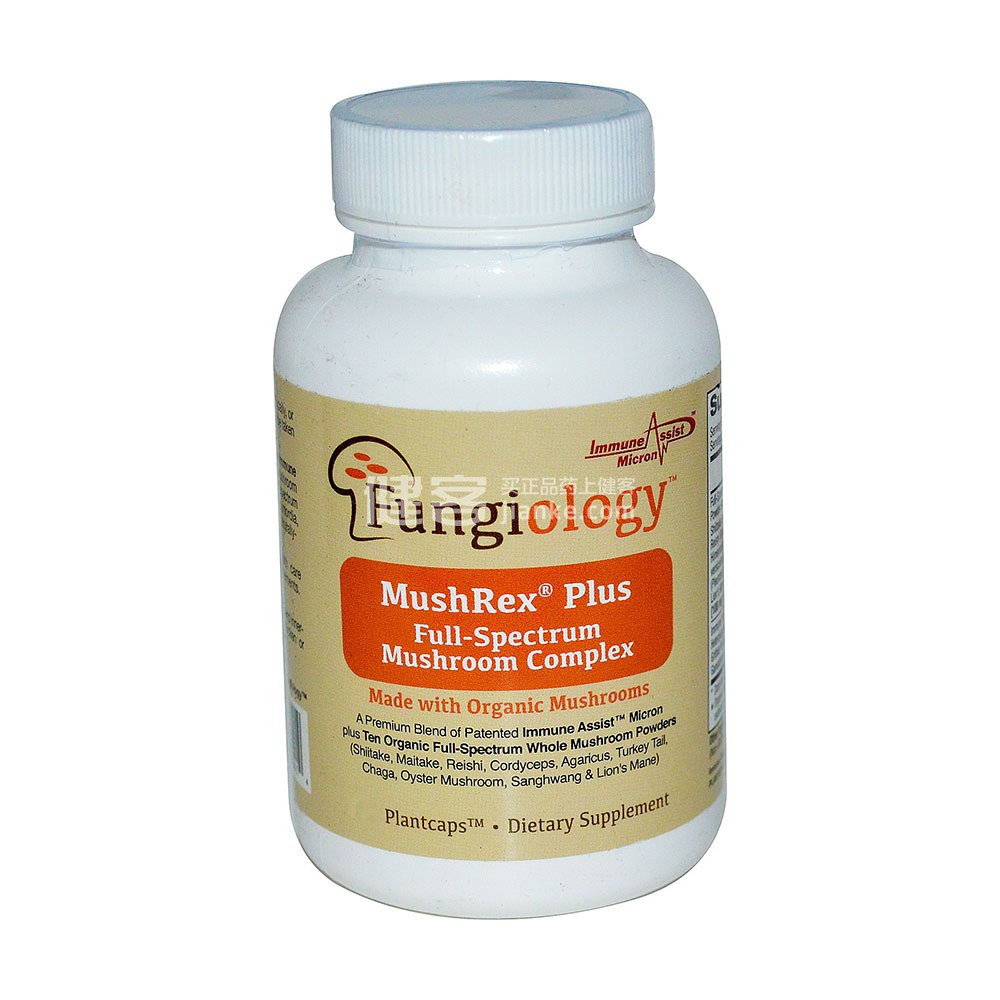 Fungiology MushRex Plus 全谱菌菇复合素食胶囊(150粒)(全谱菌菇复合素食胶囊) _说明书_作用_效果_价格_方舟健客网上药店