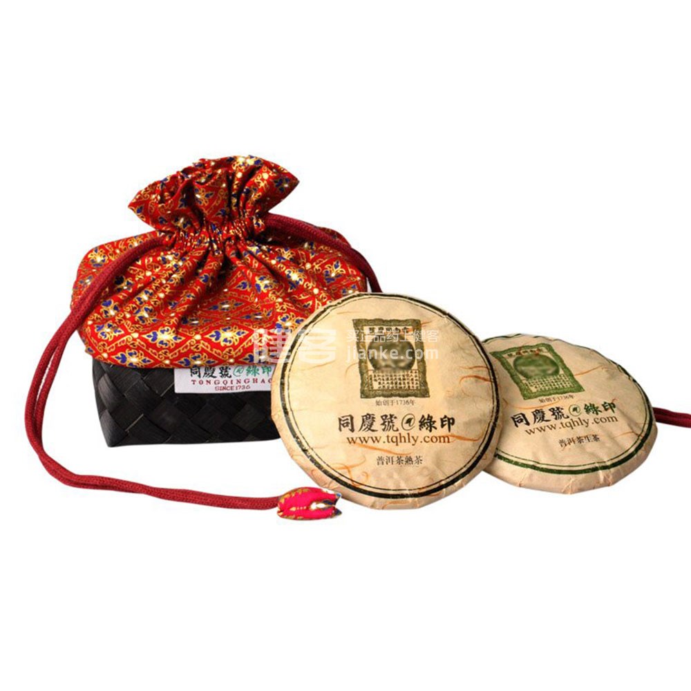 同庆号 普洱茶(绿印情怀竹篓 200克)