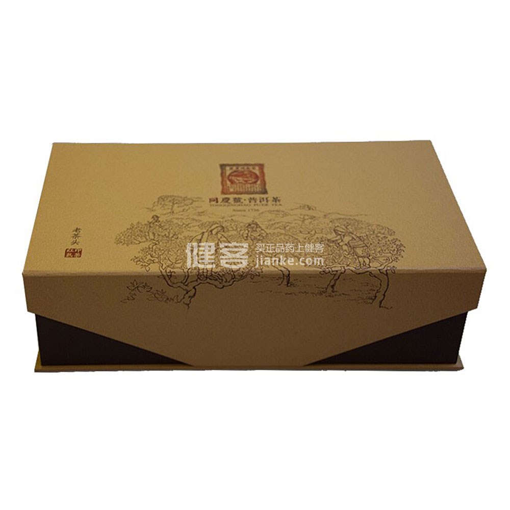同庆号 普洱茶(红印双福老茶头礼盒 180克)
