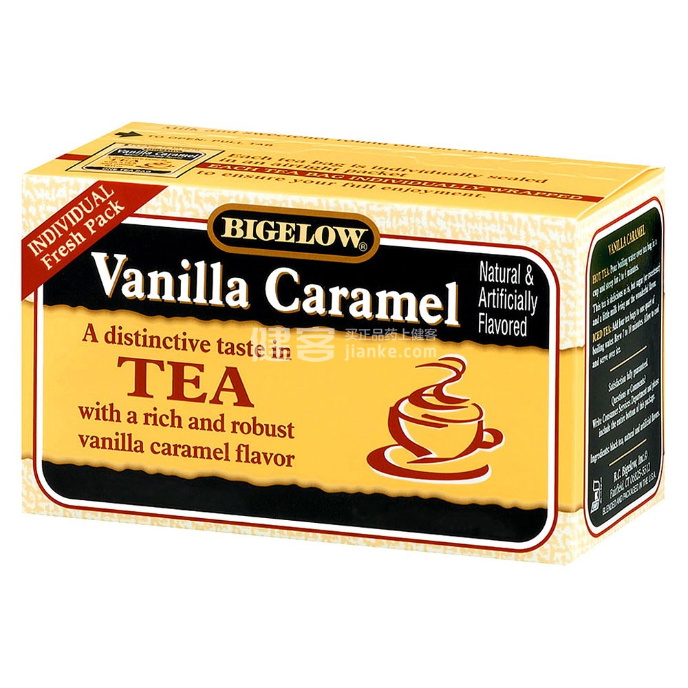 bigelow vanilla caramel tea(25包)