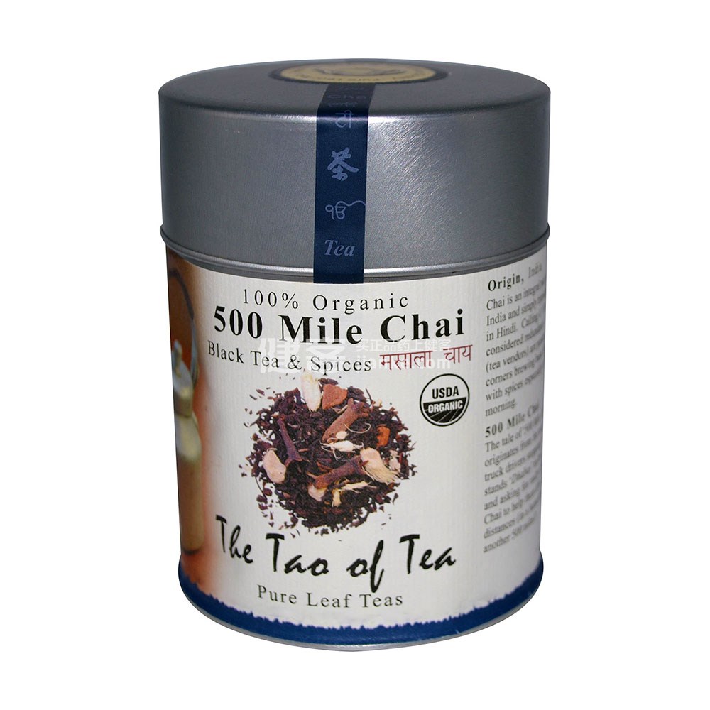 The Tao of Tea Mile Chai Black Tea & Spices(5盎司)(500 Mile Chai Black