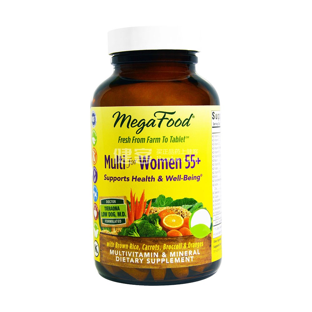 MegaFood Multi for Women 55+(150片)(Multi for Women 55+) _说明书_作用_效果_价格 ...