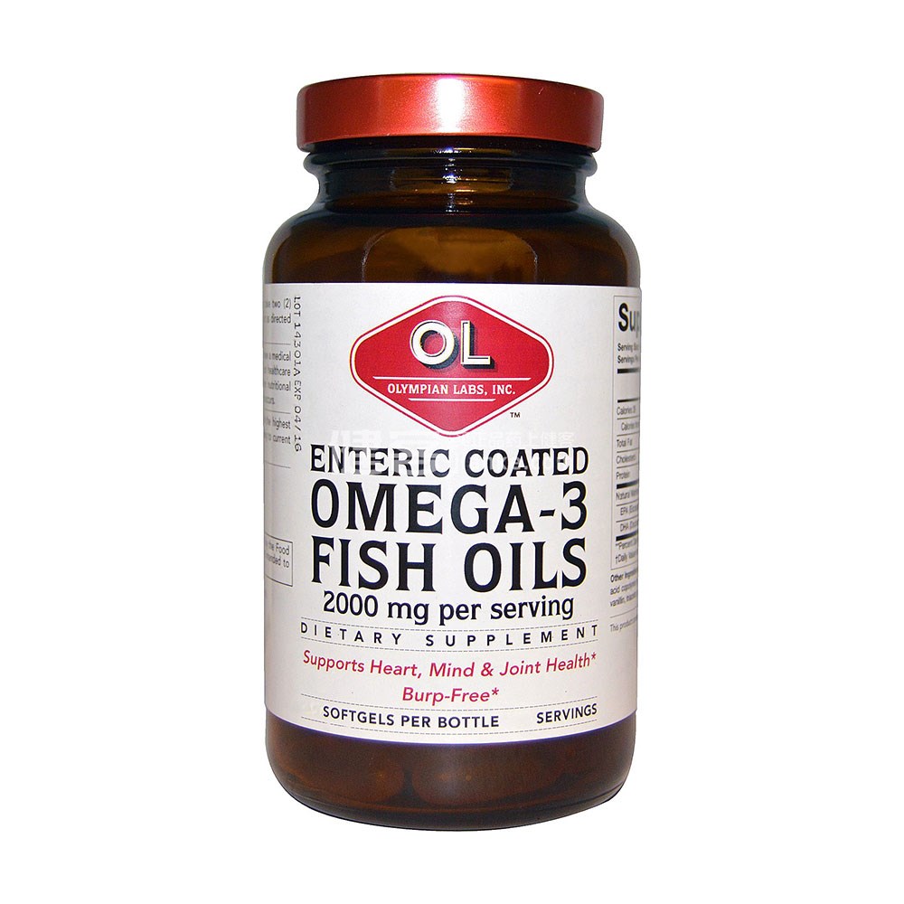 Olympian Labs Omega3 Fish Oils(双效 240粒)(Omega3 Fish Oils) _说明书_作用_效果