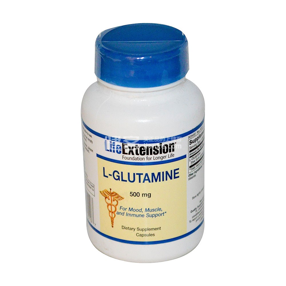 life extension l-谷氨酰胺胶囊(180粒)