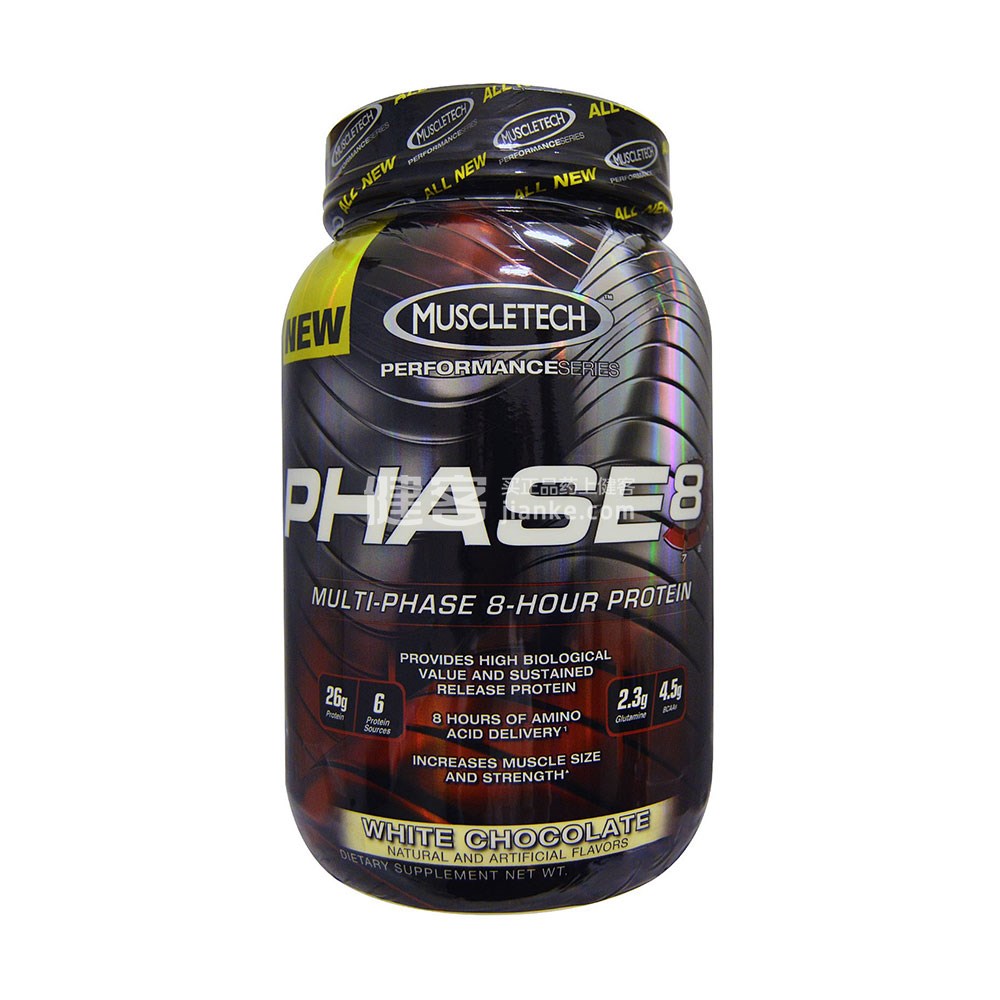muscletech phase8 多阶段8小时蛋白质粉(双效 白巧克力味 1807克)