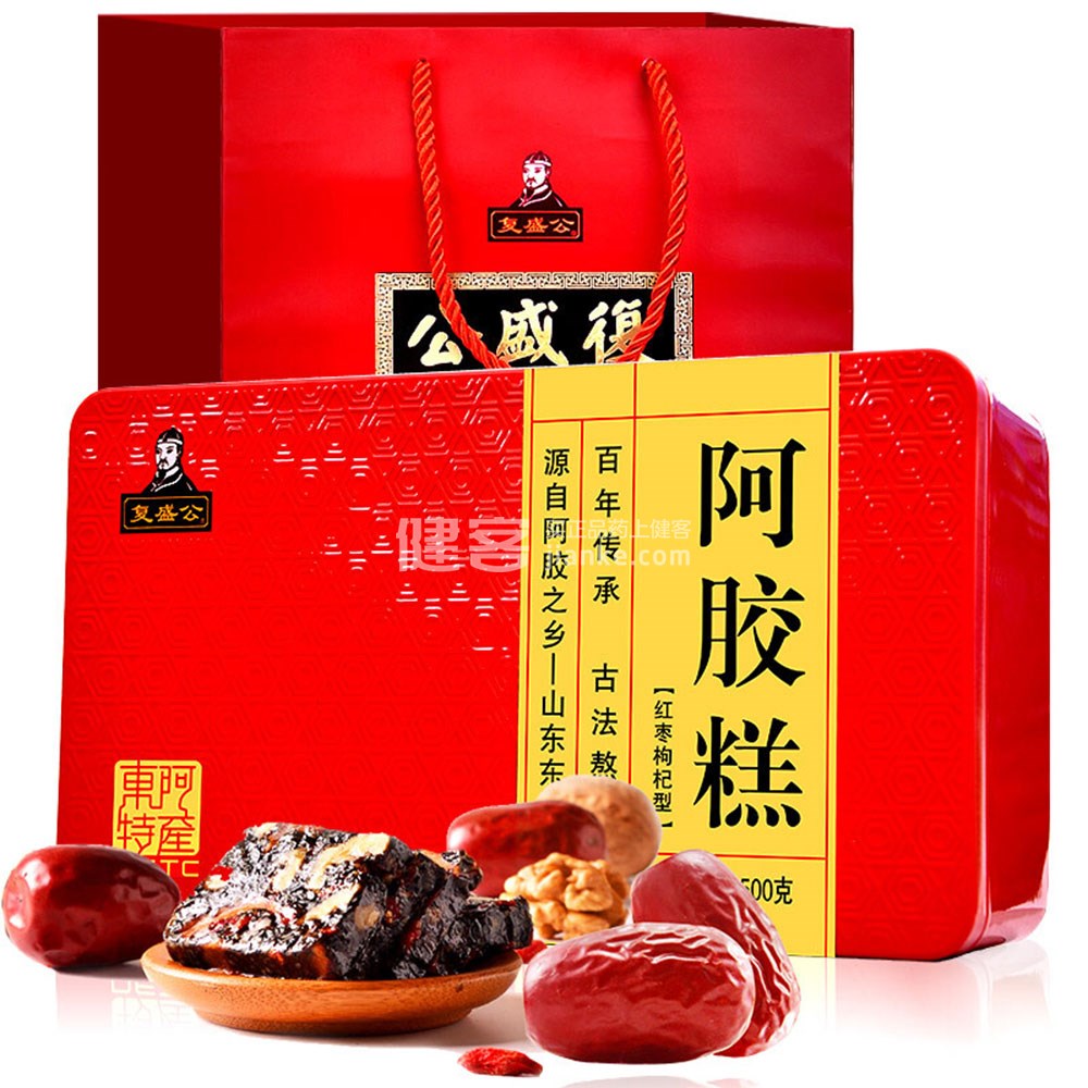 复盛公阿胶糕(红枣枸杞型)通用名称: 阿胶糕(红枣枸杞型) 产品编号