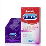 杜蕾斯至尊超薄倍滑装避孕套（8只装）